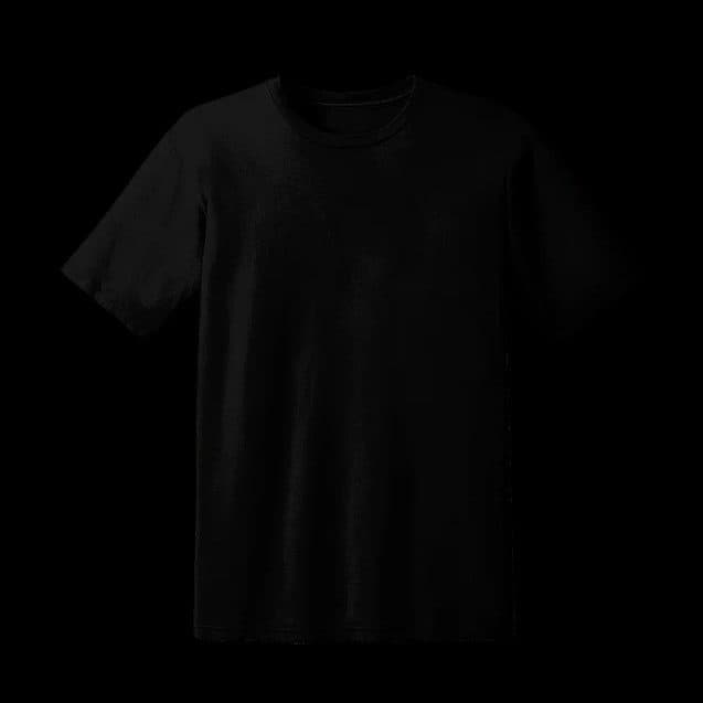 Plain Black Crew Neck T-Shirt